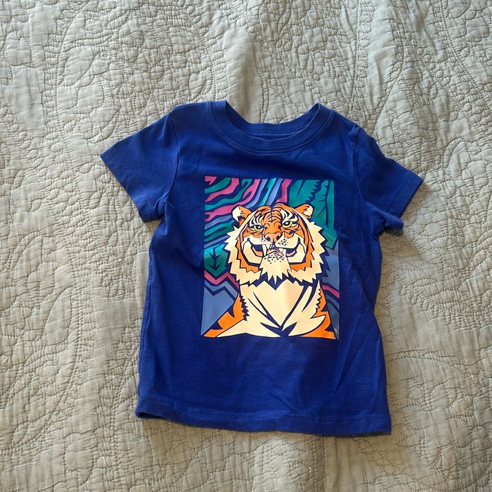 Cat and jack tiger t shirt 18M